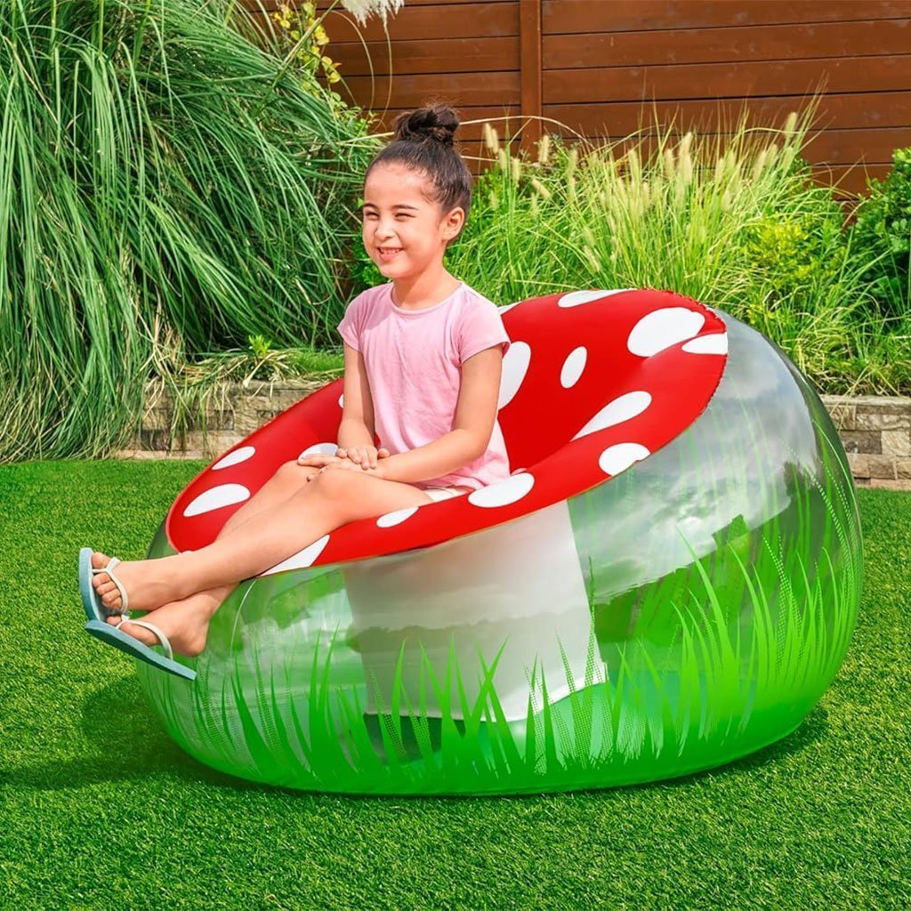 Fauteuil Gonflable Géant Champignon 112x112x66 cm Bestway 75123 – أريكة قابلة للنفخ - الصورة 6
