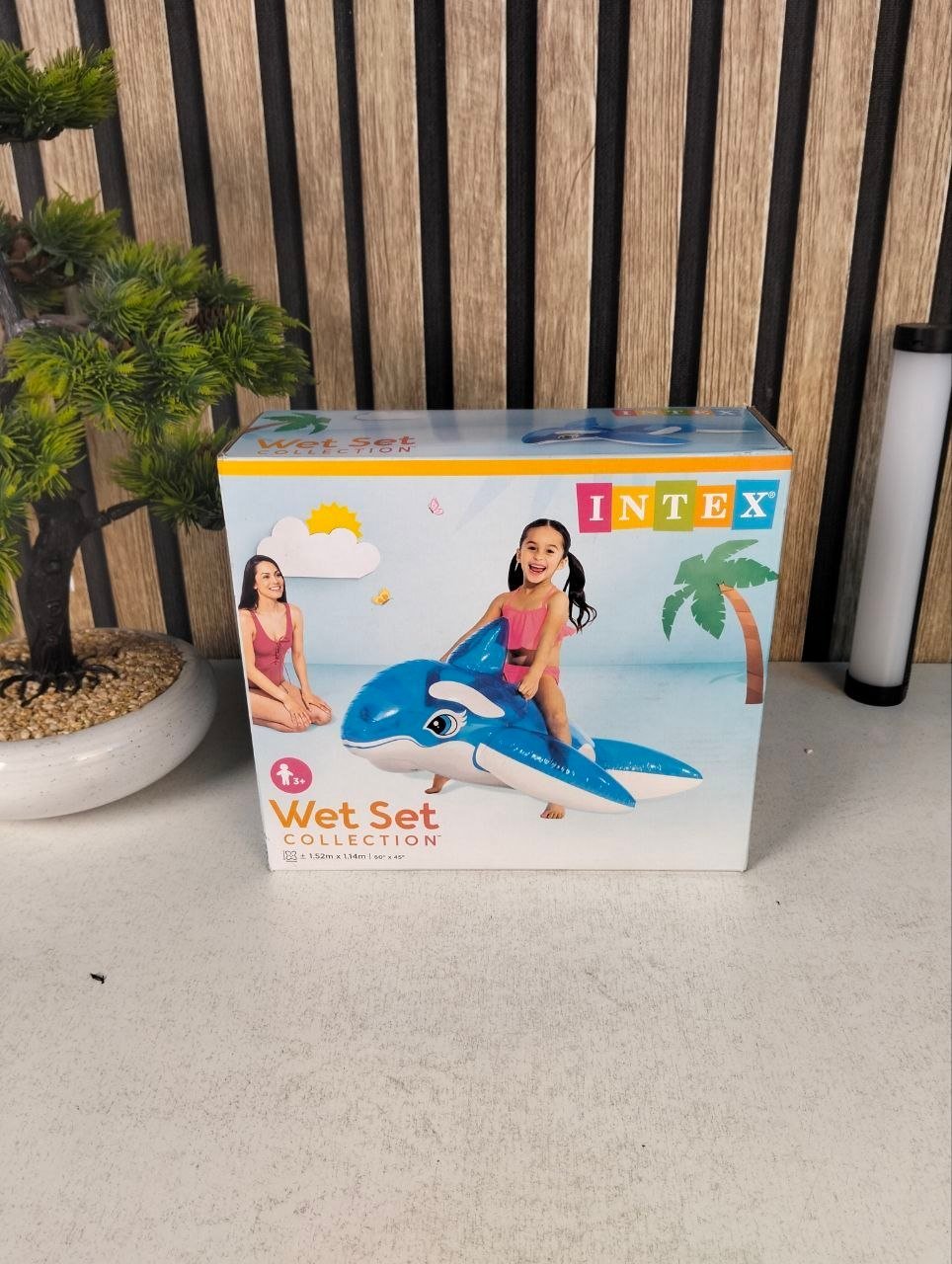 ⁦Bouée Chevauchable Baleine Intex pour Enfants 58523NP - عوامة ركوب الأطفال المنفوخة بشكل الحوت الأزرق من إنتكس⁩ - الصورة ⁦2⁩