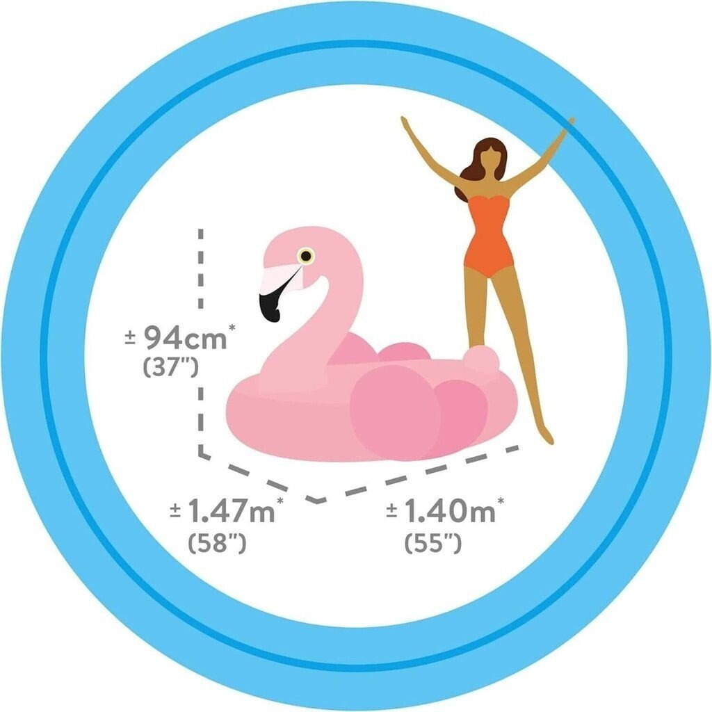⁦Bouée Géante Gonflable Flamant Rose Ride-On pour Piscine Intex 57558NP - عوامة الفلامينغو الوردي الضخمة للركوب والاستجمام في المسبح⁩ - الصورة ⁦8⁩
