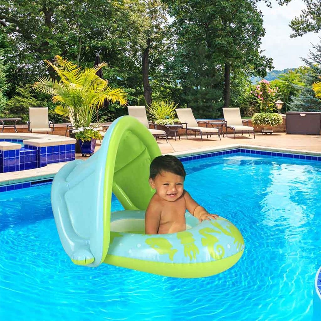 ⁦Bouée Gonflable pour enfants avec toit de protection UV Bestway 34091 - عوامة مائية للأطفال⁩ - الصورة ⁦3⁩