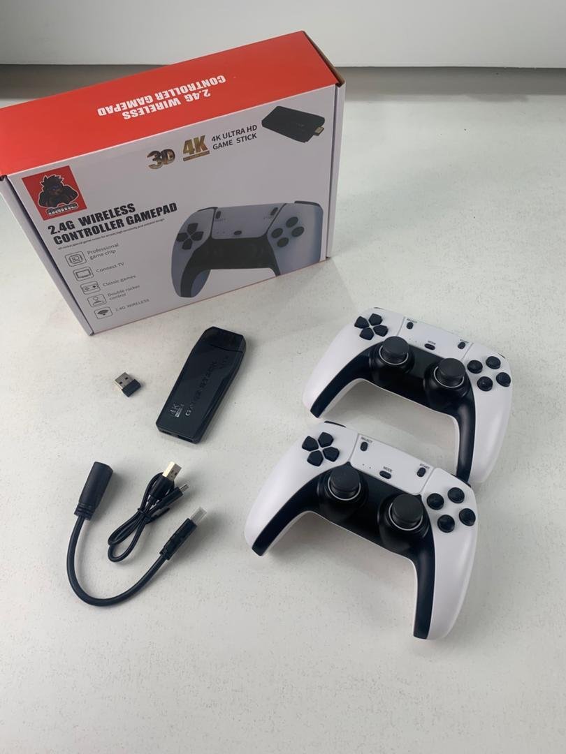 ⁦Console de jeu vidéo M8 Pro Game Stick, 4K HDMI HD, 2.4G, manette sans fil pour PS1, David, GB, GBA, arcade, console de jeu TV rétro, plus de 20000 jeux⁩ - الصورة ⁦2⁩