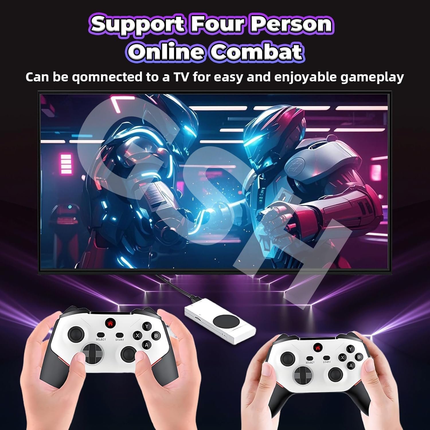 ⁦Console Game Stick Retro 4K M88 avec 30000+ Jeux et 2 Manettes Sans Fil - جهاز ألعاب الفيديو ريترو⁩ - الصورة ⁦3⁩