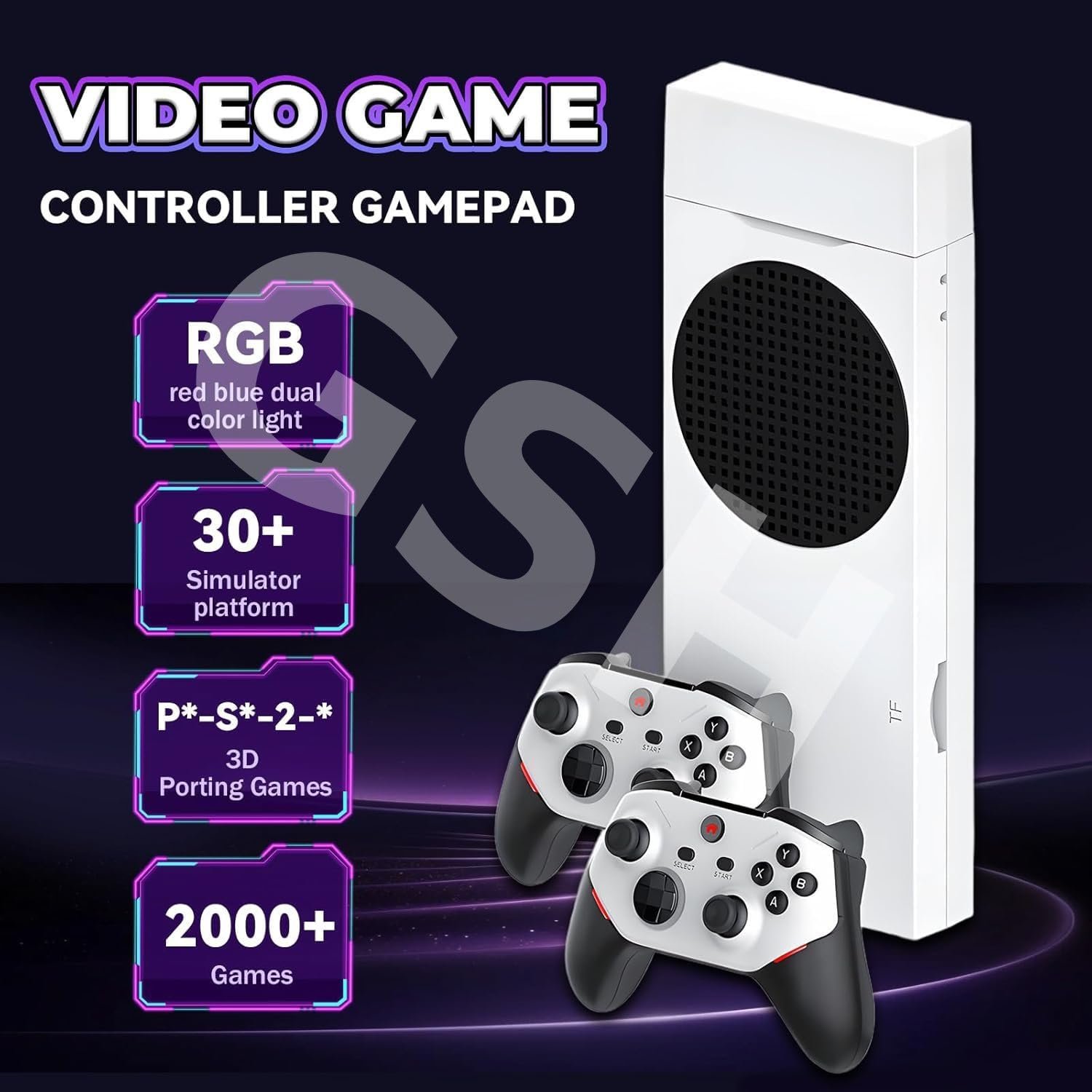 ⁦Console Game Stick Retro 4K M88 avec 30000+ Jeux et 2 Manettes Sans Fil - جهاز ألعاب الفيديو ريترو⁩ - الصورة ⁦5⁩