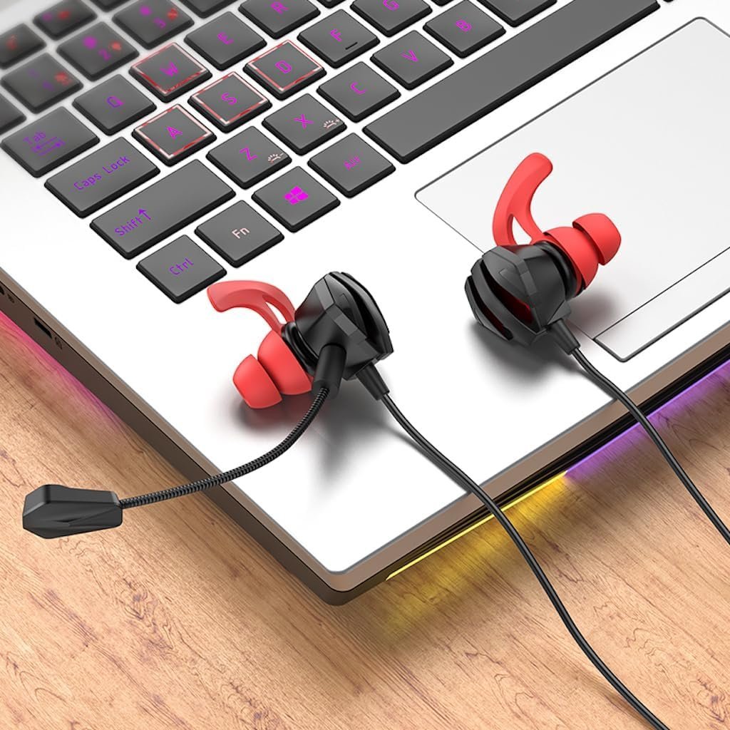Écouteurs de jeu filaire intra-auriculaire avec microphone E-Sport Hoco M105 - سماعات ألعاب إحترافية مع ميكروفون - الصورة 4