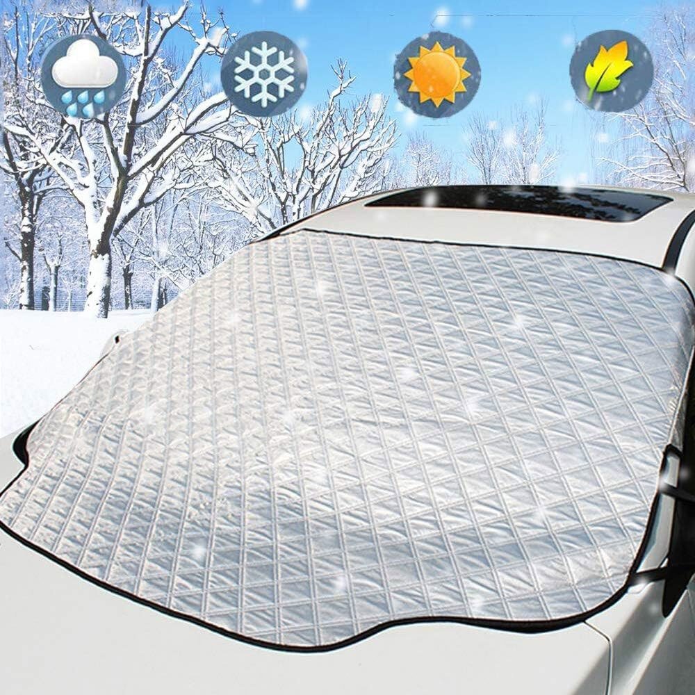 Couverture de Pare-brise Magnetique pour Voiture Toute Saison - غطاء الزجاج الأمامي للسيارة متعدد الفصول - الصورة 13