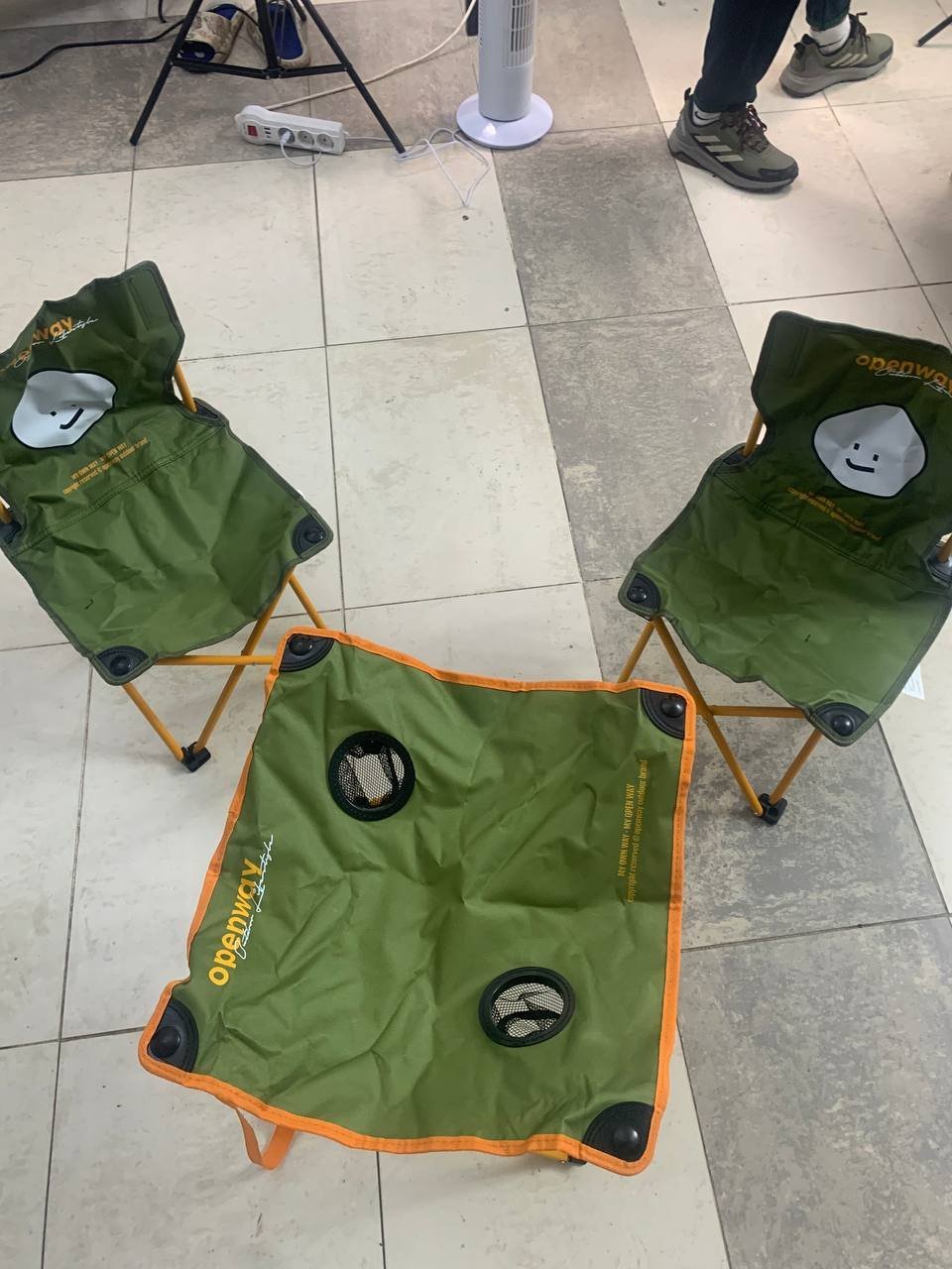Ensemble de Camping Pliable Table et 2 Chaises Portables - طقم تخييم ونزهات قابل للطي (طاولة + كرسيين) - الصورة 15