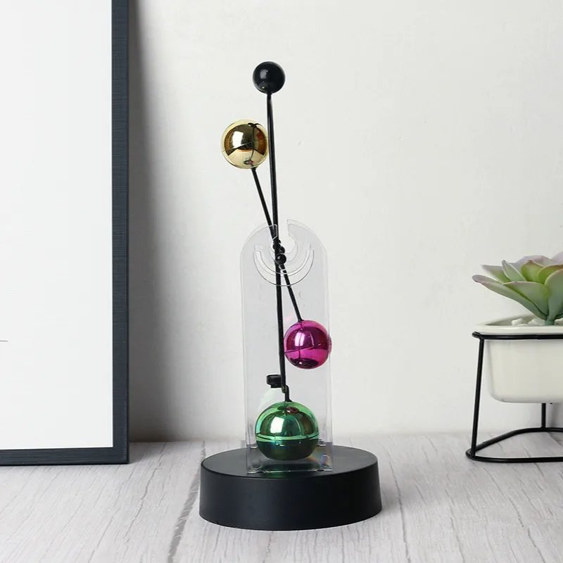 Boule d'équilibre de bureau à mouvement perpétuel,décor anti-stress - الصورة 7