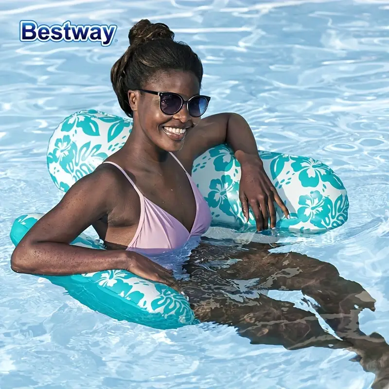 ⁦Hamac de Piscine Gonflable Multifonction 4-en-1 avec Siège en Maille - عوامة مسبح هوائية 4 في 1 بنسيج شبكي⁩ - الصورة ⁦5⁩