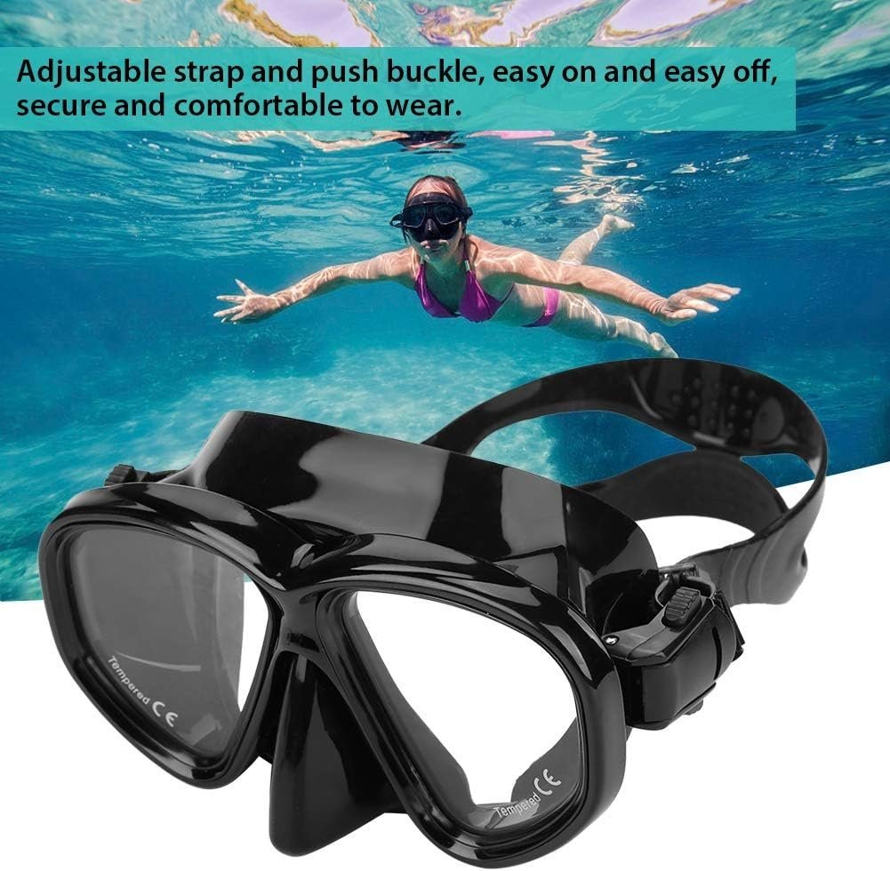 ⁦Kit de Snorkeling Masque en Verre Trempé Anti-Fuite et Tuba Flexible Grand Diamètre - طقم قناع الغوص أنبوب تنفس مرن⁩ - الصورة ⁦5⁩