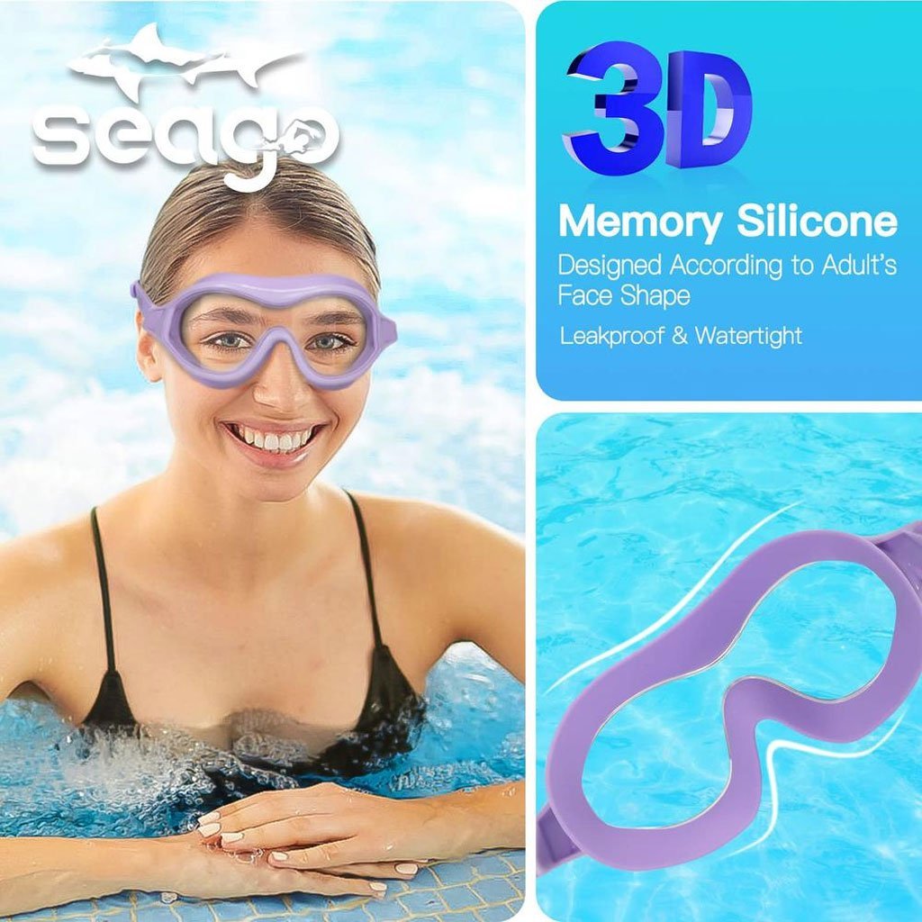 ⁦Lunettes de Natation Anti-Buée et Protection UV400 - نظارات سباحة احترافية مضادة للضباب والأشعة فوق البنفسجية برؤية 180درجة⁩ - الصورة ⁦11⁩