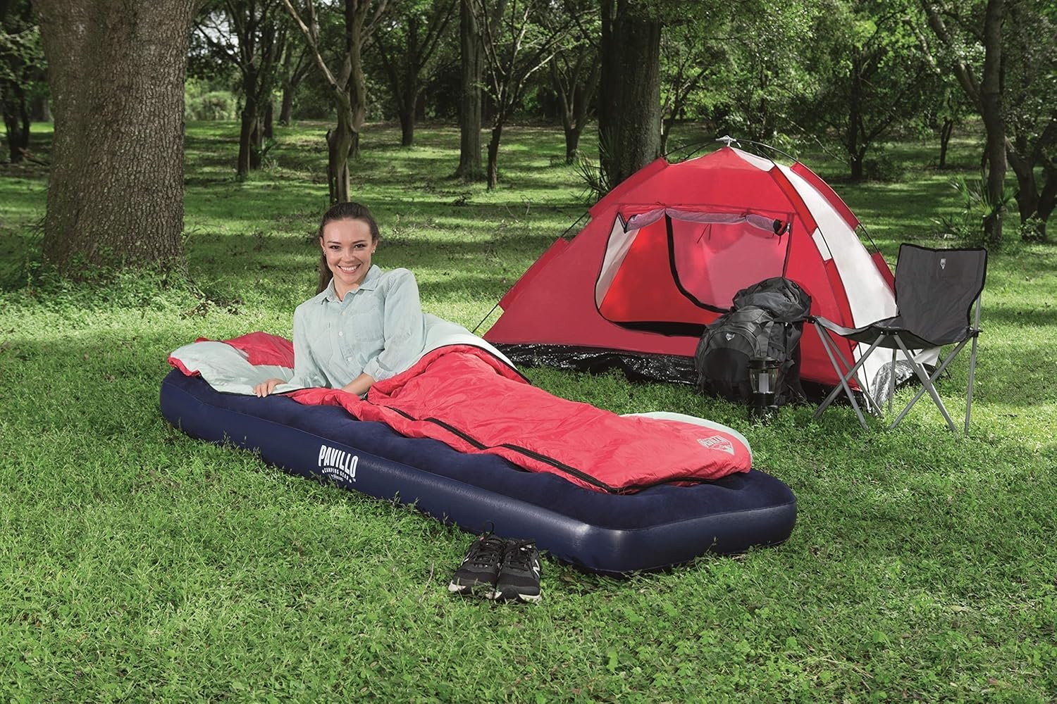 Matelas Gonflable avec Pompe à Pied Intégrée (185x76cm) - مرتبة النوم الهوائية المتطورة مع مضخة قدم مدمجة - الصورة 2