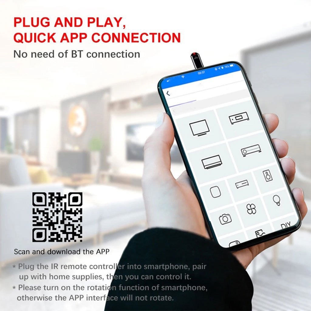 Mini Télécommande Smart infrarouge universel pour Smartphone – أداة للتحكم بالأجهزة الكهرومنزلية عن بعد - الصورة 4
