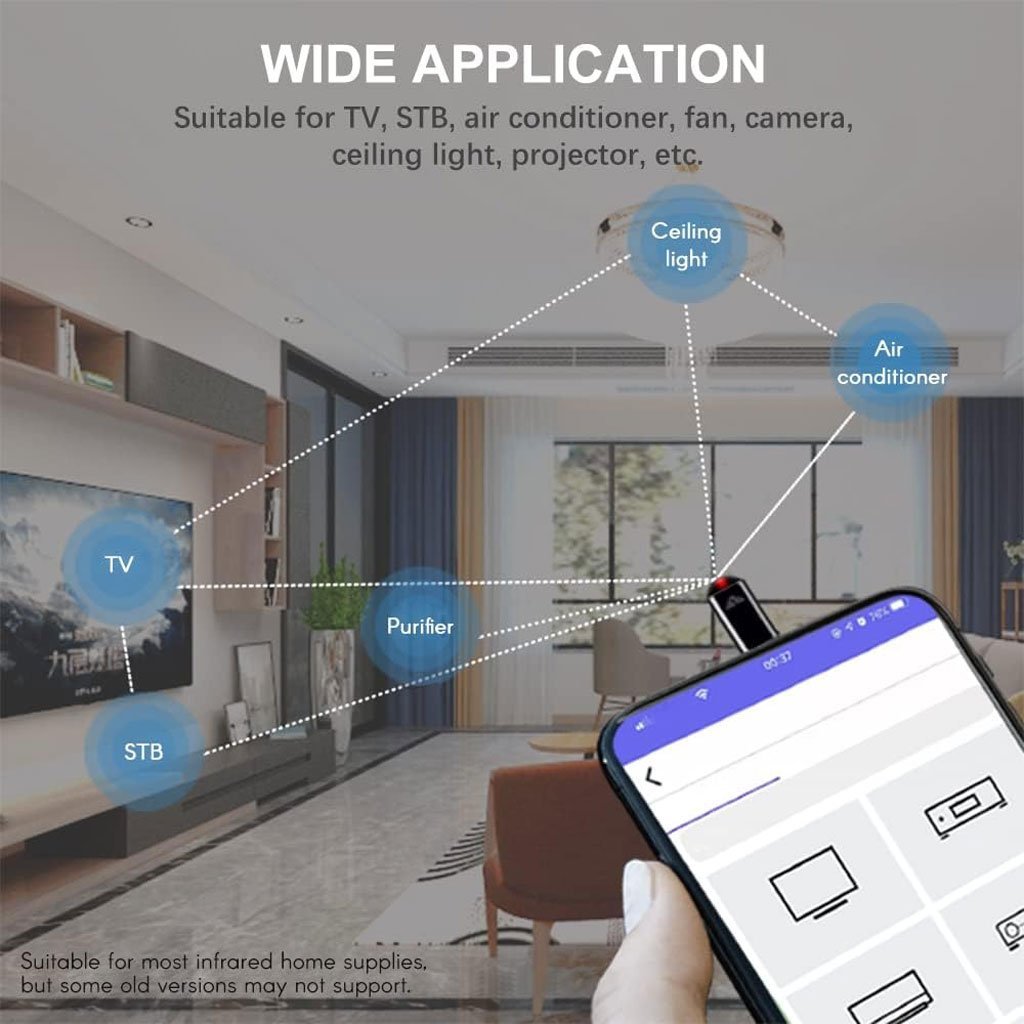 Mini Télécommande Smart infrarouge universel pour Smartphone – أداة للتحكم بالأجهزة الكهرومنزلية عن بعد - الصورة 7