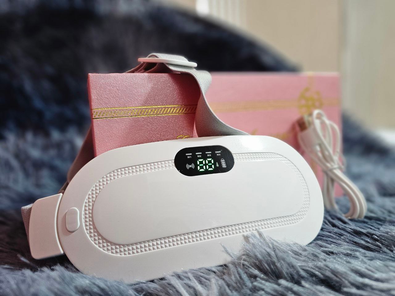 Coussin chauffant Portable menstruel pour soulagement de la douleur femme حزام هزاز ساخن لتسكين آلام الدورة الشهرية - الصورة 3