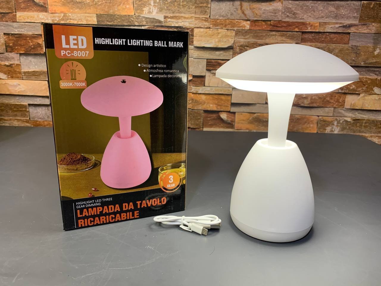 Veilleuse LED Tactile Sans Fil à Intensité Réglable avec Chargeur USB - الصورة 3