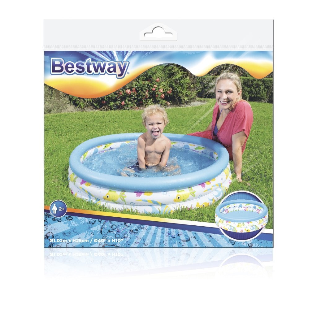 ⁦Piscine Ronde Gonflable Pour Enfants 1.02 x 0.25 m Bestway 51008⁩ - الصورة ⁦5⁩