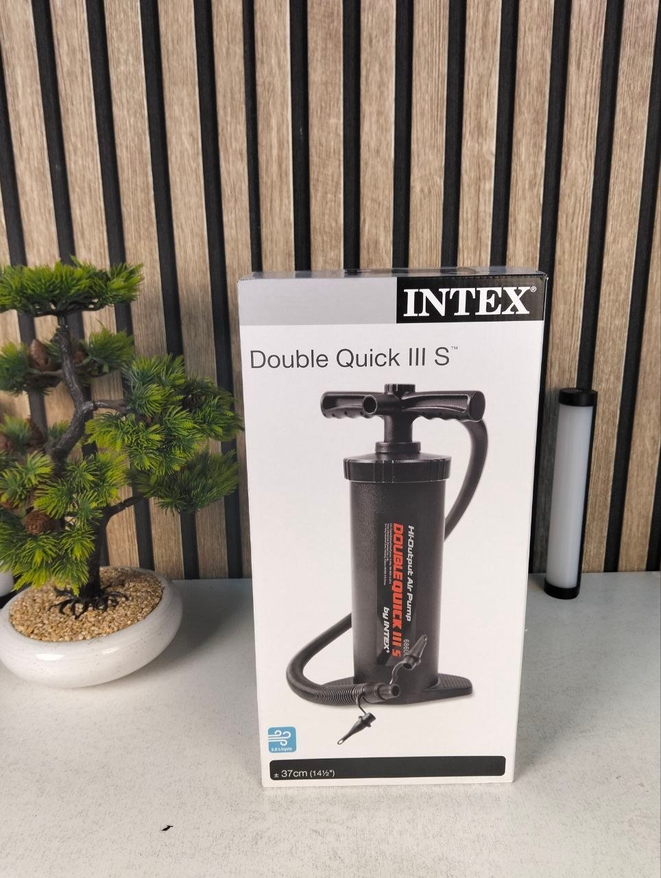 ⁦Pompe À Main Double Quick III Hi-Output Intex 68605 Multi-Embouts - مضخة إنتكس اليدوية عالية الكفاءة ذات الضخ المزدوج (37 سم)⁩ - الصورة ⁦2⁩