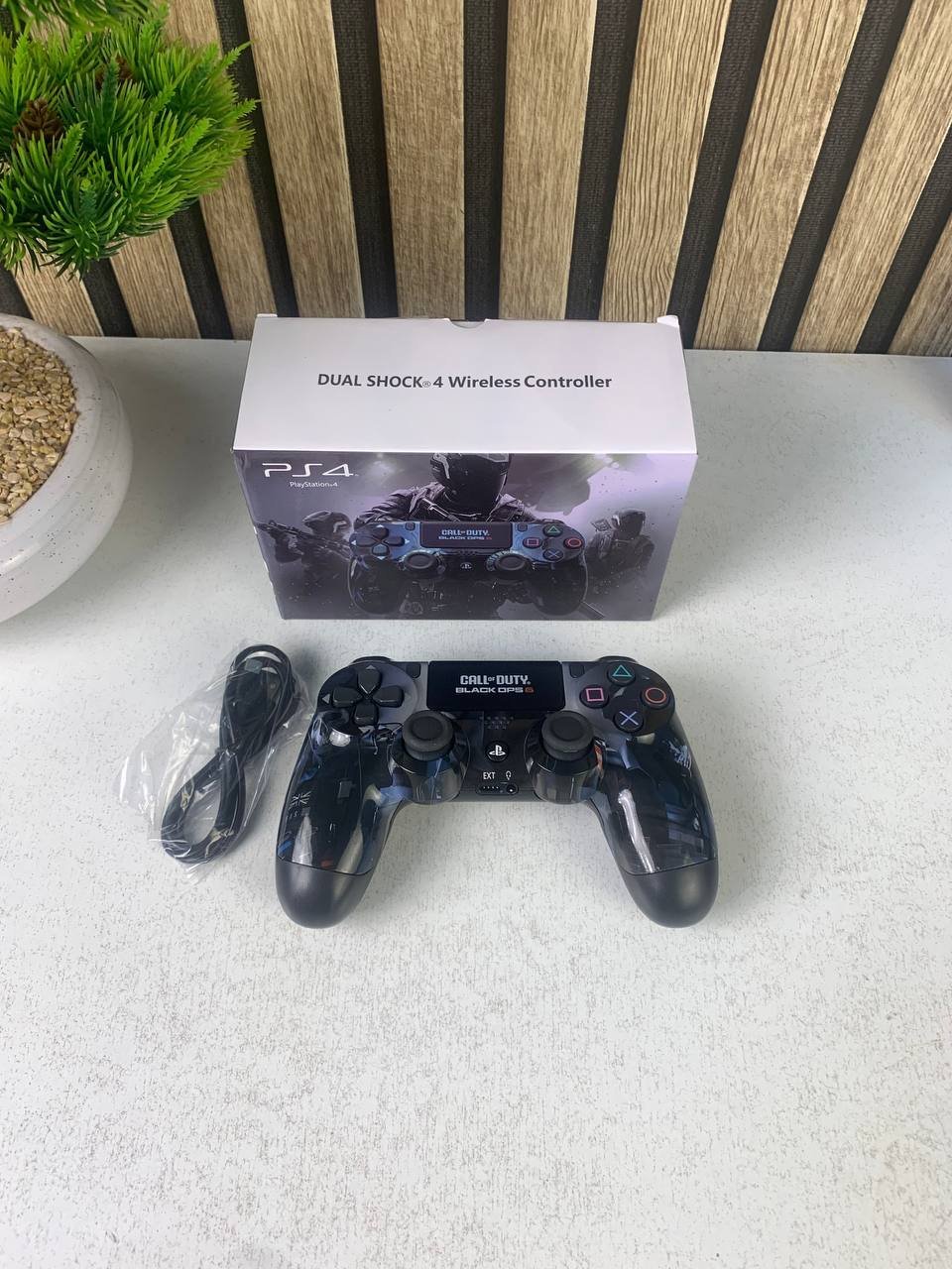 SONY DualShock Manette PS4 Sans Fil, Batterie Rechargeable (High Copy) – Edition COD BO6 - الصورة 4