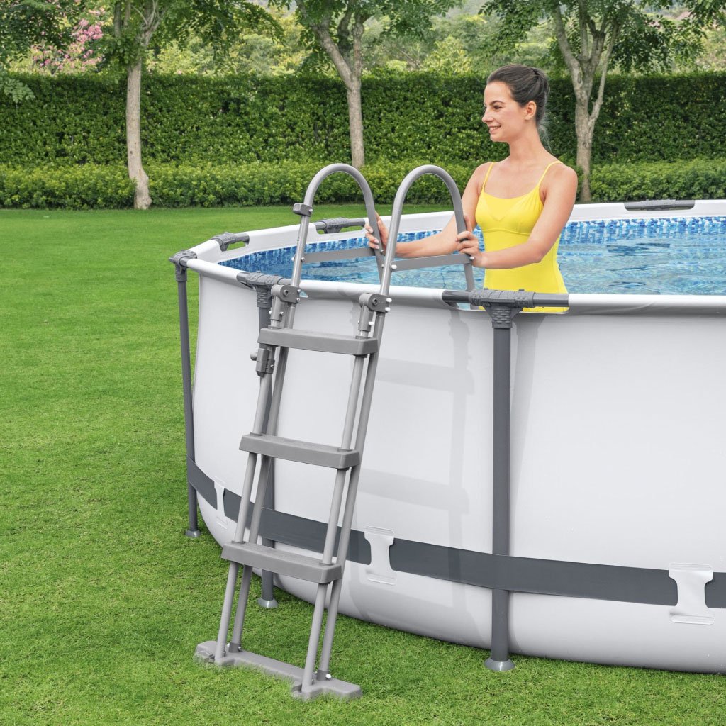 ⁦Steel Pro Max™ Piscine Ronde Avec Pompe Filtrante et Echelle 366x10cm Bestway⁩ - الصورة ⁦3⁩