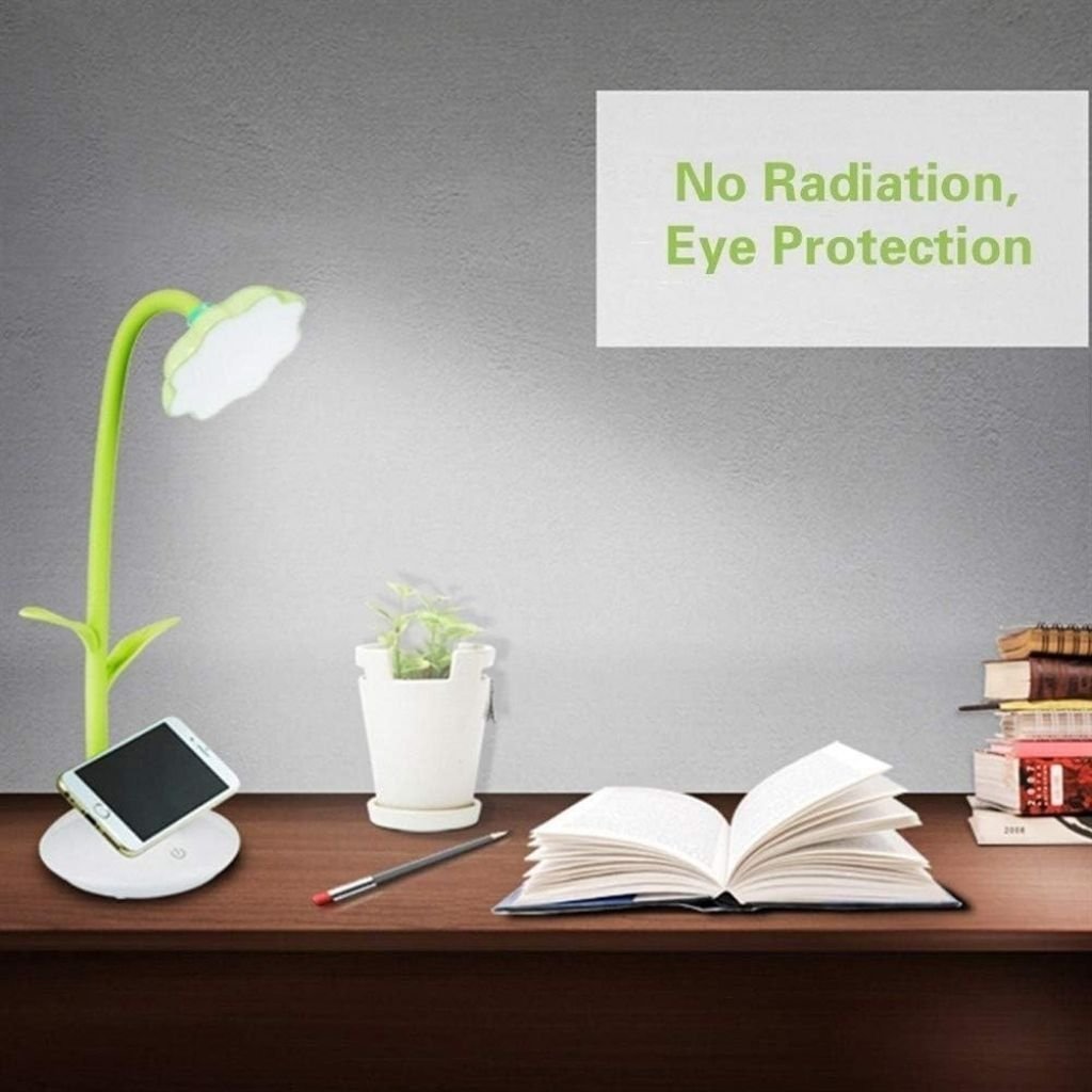 Lampe de Bureau Tournesol avec Support pour Téléphone Portable – مصباح مكتبي مع حامل للهاتف المحمول - الصورة 4