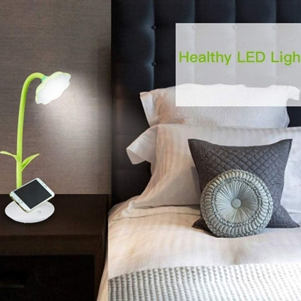 Lampe de Bureau Tournesol avec Support pour Téléphone Portable – مصباح مكتبي مع حامل للهاتف المحمول - الصورة 3