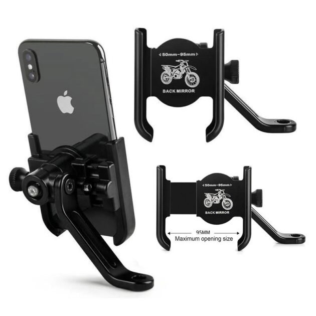 Support Téléphone Vélo et Moto En Aluminium Fixation Griffe d'Aigle Ultra-Stable Orientable à 360° - حامل الهاتف المعدني والمقاوم للصدمات للدراجات النارية والبرية