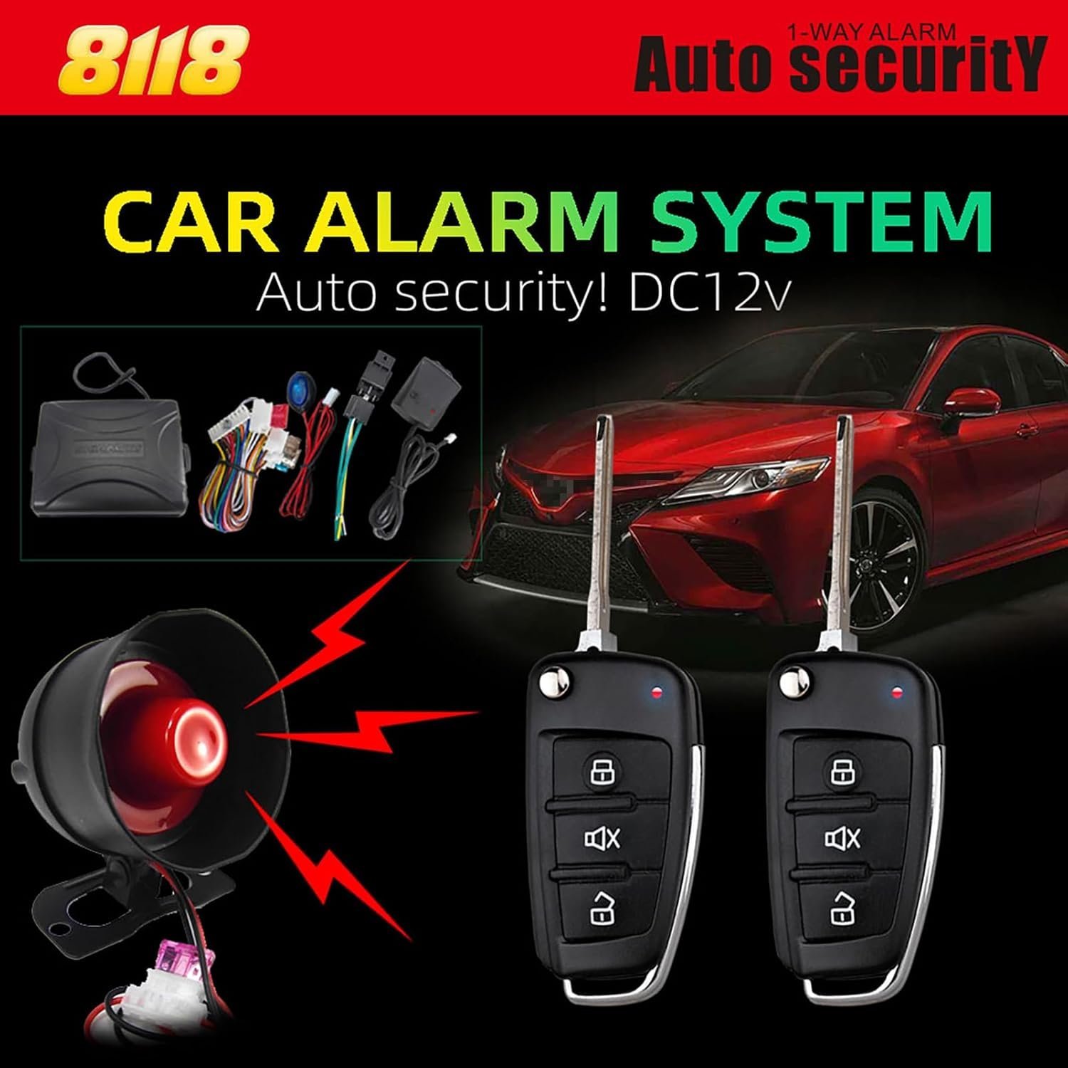 ⁦Système d'Alarme de Voiture Anti-Vol Centralisé avec Anti-Carjacking - نظام إنذار وأمن السيارات الذكي مع ميزة التثبيت المركزي والتحكم عن بعد⁩ - الصورة ⁦10⁩