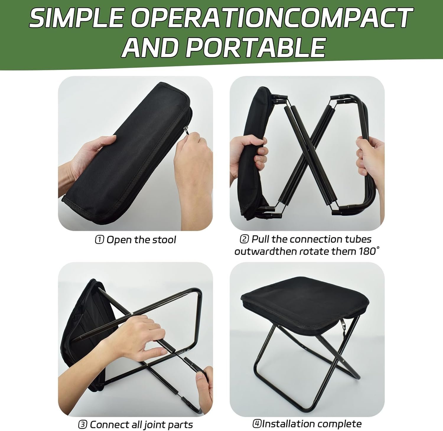 Tabouret de Camping Pliable et Ultra-Léger - كرسي التخييم المحمول القابل للطي - الصورة 8