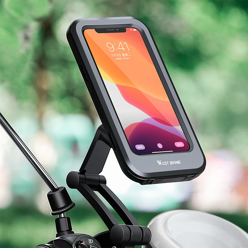 Support de téléphone portable étanche pour vélo moto réglable à 360 ° - الصورة 2