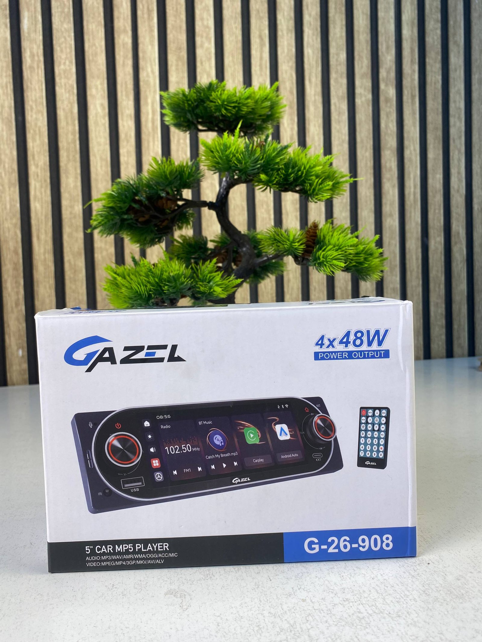 ⁦Autoradio 1Din Écran Tactile 5" IPS - Apple CarPlay et Android Auto Sans Fil Charge Rapide Type-C - راديو سيارة ذكي بشاشة لمس 5 بوصة تدعم و لاسلكيًا⁩ - الصورة ⁦3⁩