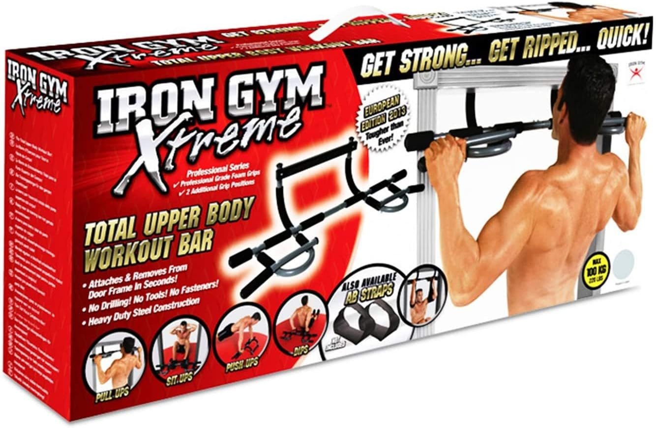 ⁦Barre a fix Extreme de traction Iron Gym  multifonctionnelle antidérapant⁩ - الصورة ⁦8⁩
