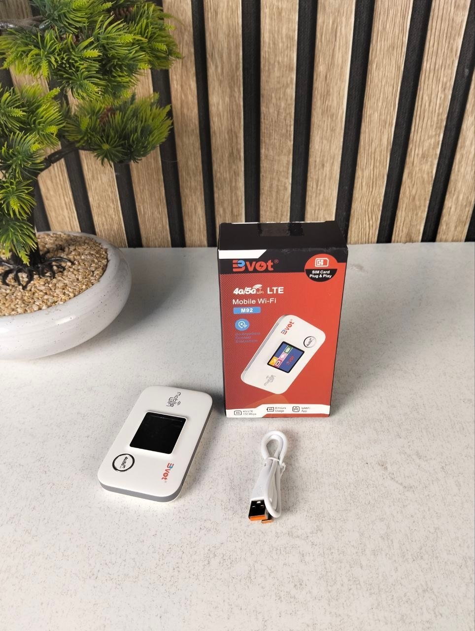 ⁦Bevot Routeur WiFi Portable 4G LTE Pocket Écran LED Couleur - مودم وجهاز واي فاي محمول بشاشة ذكية وبطارية⁩ - الصورة ⁦3⁩