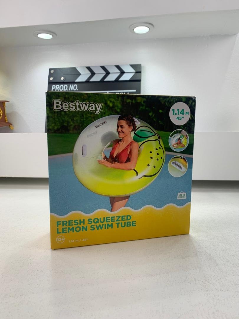 ⁦Bouée gonflable avec poignées 114cm Bestway 36448 – عوامة مائية⁩ - الصورة ⁦2⁩