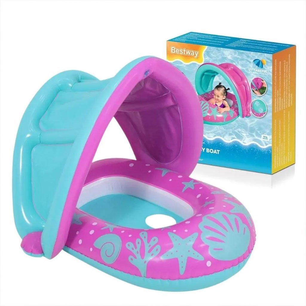 Bouée Gonflable pour enfants avec toit de protection UV Bestway 34091 – عوامة مائية للأطفال - الصورة 4