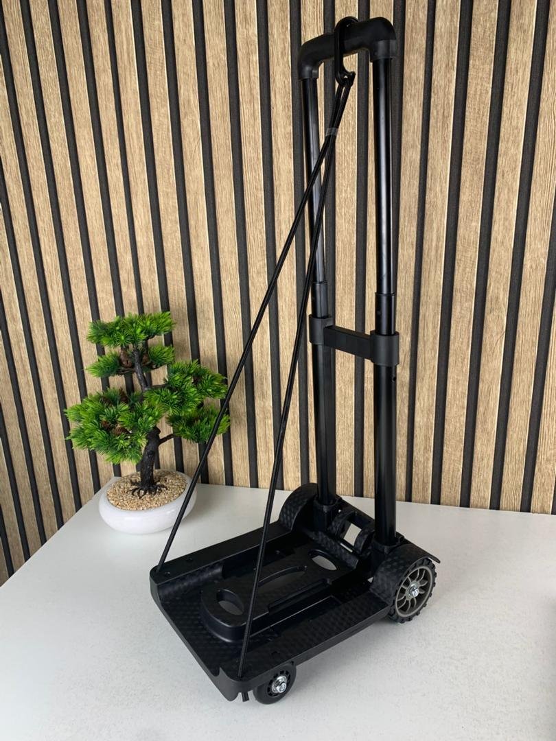⁦Chariot de manutention pliable et léger à 2 roues avec cordes élastiques – عربة خفيفة الوزن وقابلة للطي ذات عجلتين مع حبال مرنة⁩ - الصورة ⁦2⁩