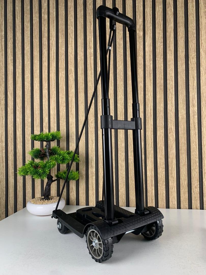 ⁦Chariot de manutention pliable et léger à 2 roues avec cordes élastiques – عربة خفيفة الوزن وقابلة للطي ذات عجلتين مع حبال مرنة⁩ - الصورة ⁦3⁩
