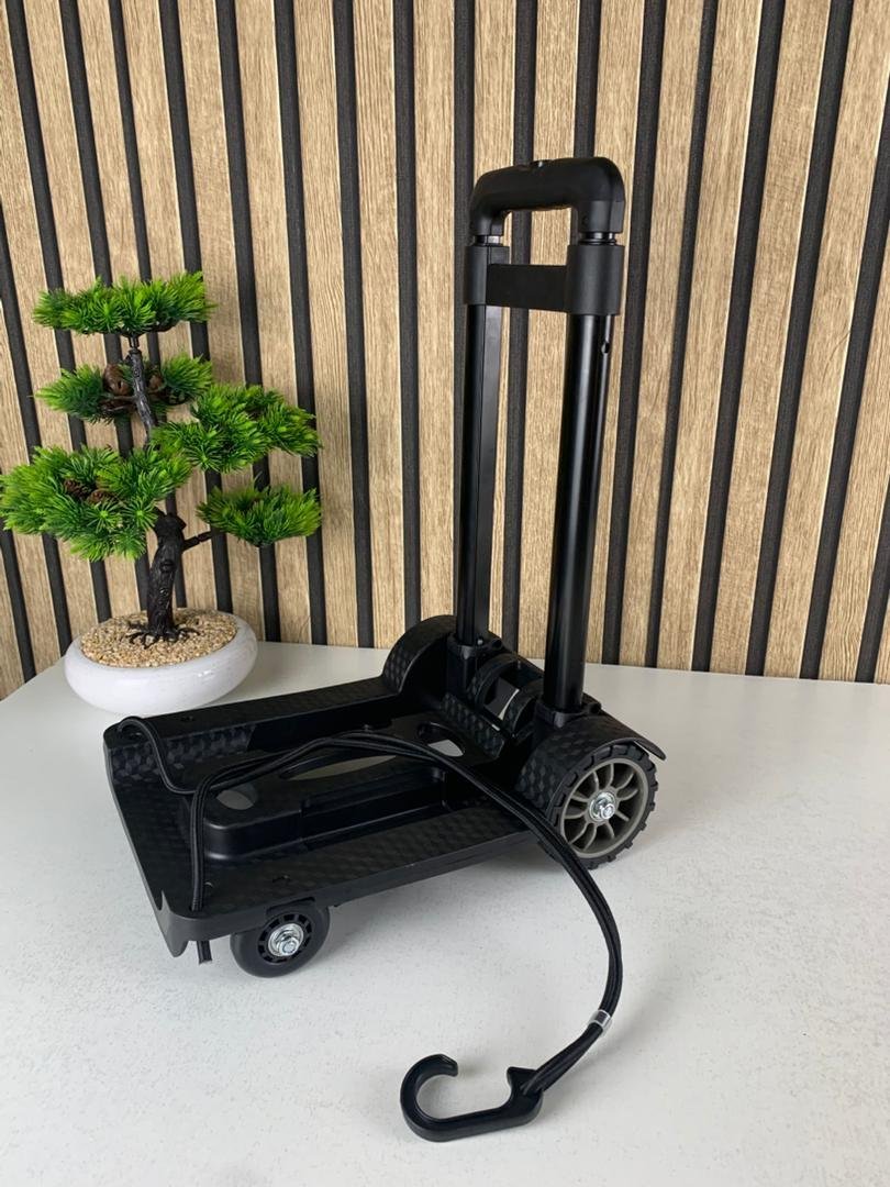 ⁦Chariot de manutention pliable et léger à 2 roues avec cordes élastiques – عربة خفيفة الوزن وقابلة للطي ذات عجلتين مع حبال مرنة⁩ - الصورة ⁦4⁩
