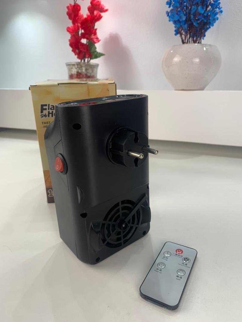⁦Chauffage Électrique Portable avec Effet Flamme 3D – مدفأة كهربائية محمولة بتأثير اللهب ثلاثي الأبعاد⁩ - الصورة ⁦3⁩