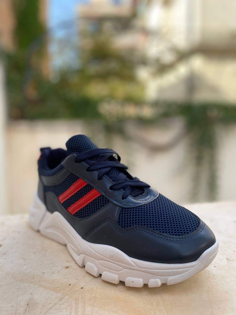⁦Chaussure streetwear casual confortable semelle absorbante au chocs - BLEU NUIT⁩ - الصورة ⁦4⁩