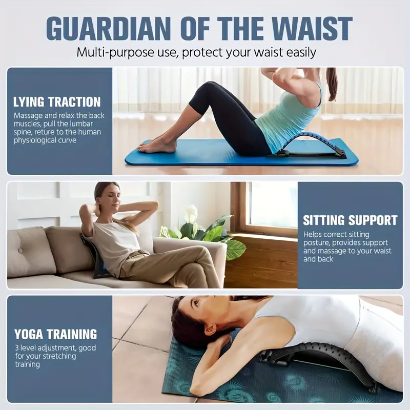 ⁦Civière de support lombaire pour massage du dos, planche vertébrale, muscle inférieur et supérieur, instituts oto pour hernie discale⁩ - الصورة ⁦4⁩
