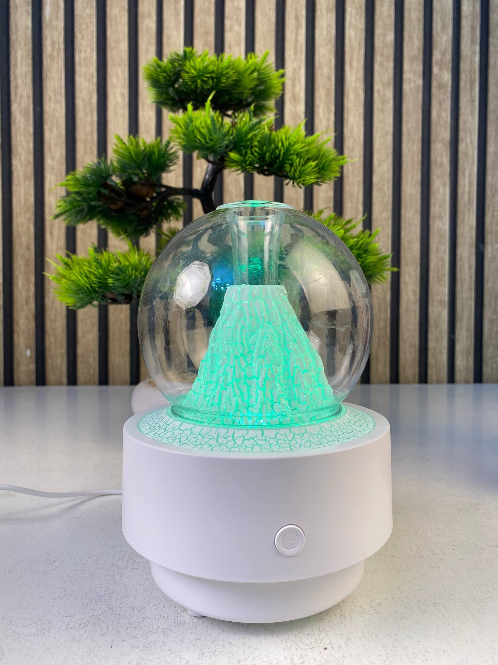 ⁦Diffuseur d'Arôme et Humidificateur Effet Volcan Capacité 300ml - موزع العطور والزيوت الذكي بتأثير البركان المضيء⁩ - الصورة ⁦4⁩