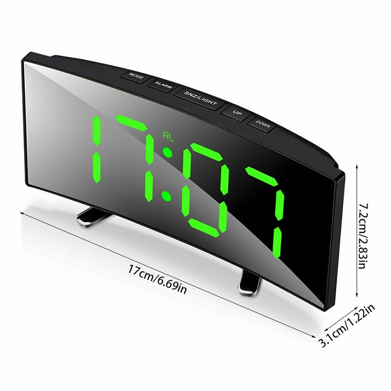⁦Horloge et réveil thermomètre de table electronique lumineux DT-6507⁩ - الصورة ⁦11⁩