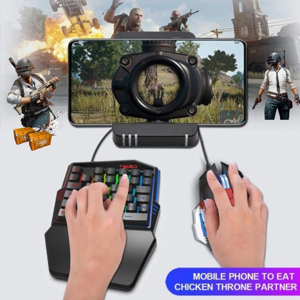 ⁦Mix Pro Clavier Souris 4en1 Pour smartphone Gaming PUBG-Fortnite⁩ - الصورة ⁦3⁩