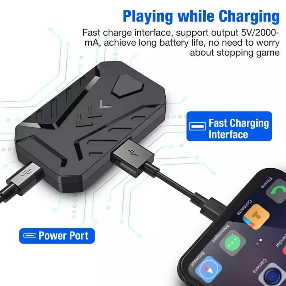 ⁦Mix Pro Clavier Souris 4en1 Pour smartphone Gaming PUBG-Fortnite⁩ - الصورة ⁦5⁩