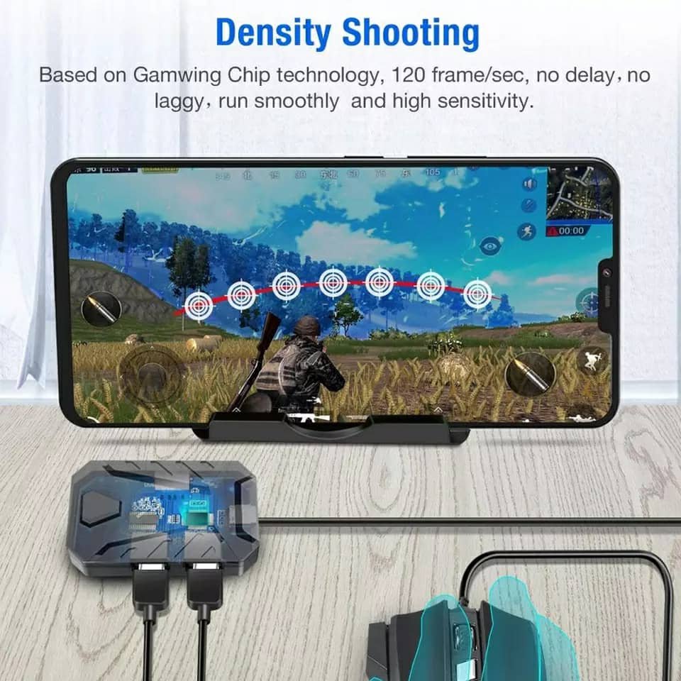 ⁦Mix Pro Clavier Souris 4en1 Pour smartphone Gaming PUBG-Fortnite⁩ - الصورة ⁦6⁩