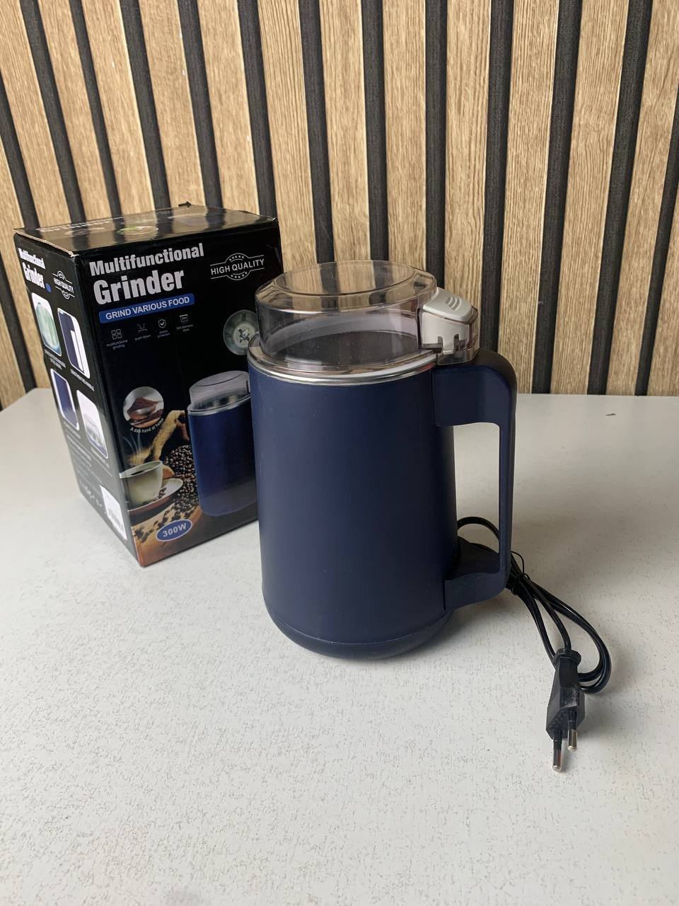 ⁦Moulin à café et grains électrique INOX 300W - مطحنة كهربائية للحبوب والتوابل⁩ - الصورة ⁦2⁩