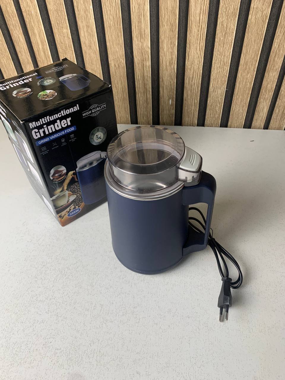 ⁦Moulin à café et grains électrique INOX 300W - مطحنة كهربائية للحبوب والتوابل⁩ - الصورة ⁦4⁩