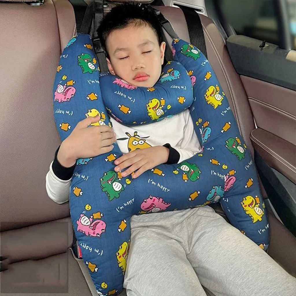 ⁦Oreiller de voyage et Sécurité pour enfant et adulte, support de tête en forme de H⁩ - الصورة ⁦16⁩