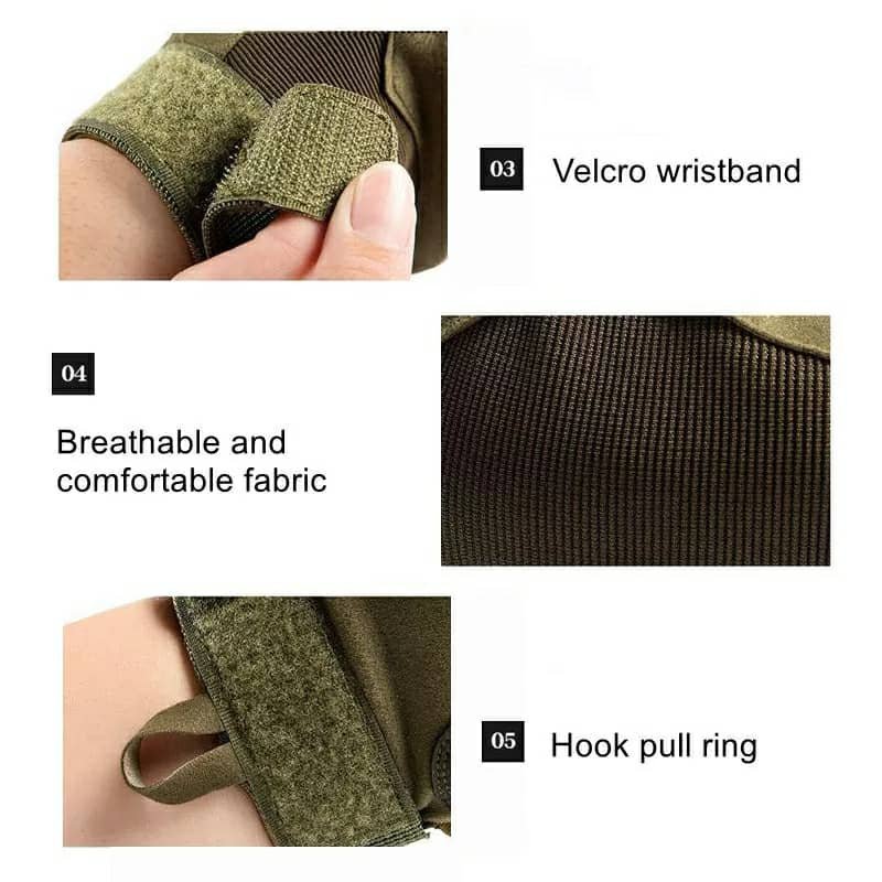 ⁦Pack-Moto  Masque air flow coupe-vent + Gants Tactique Doigt Complet  – طقم قناع وجه مع قفازات شتوية⁩ - الصورة ⁦16⁩