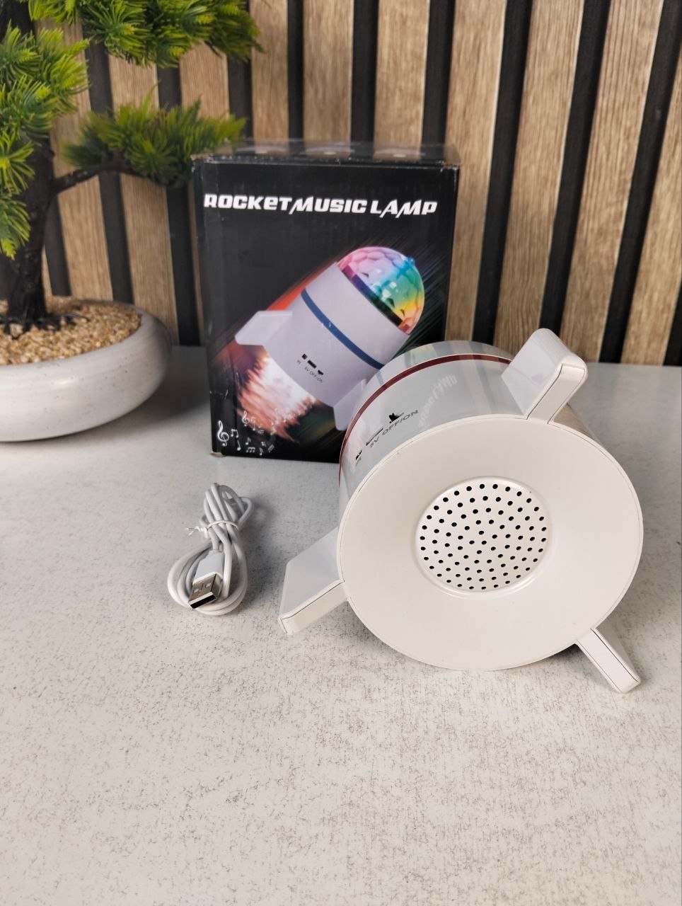 ⁦Projecteur Étoile et Vagues LED 2en1 avec Haut-Parleur Intégré et Télécommande - جهاز العرض الضوئي ليد ليزر ذكي ومكبر الصوتي⁩ - الصورة ⁦2⁩
